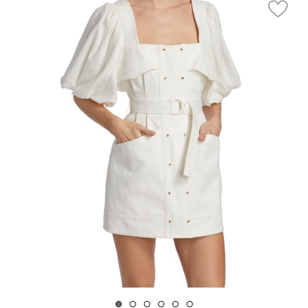 Alcer white mini dress, size 2